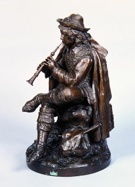 Pojke i hatt, ca 1870 (brons) av Edwin Weissenfels