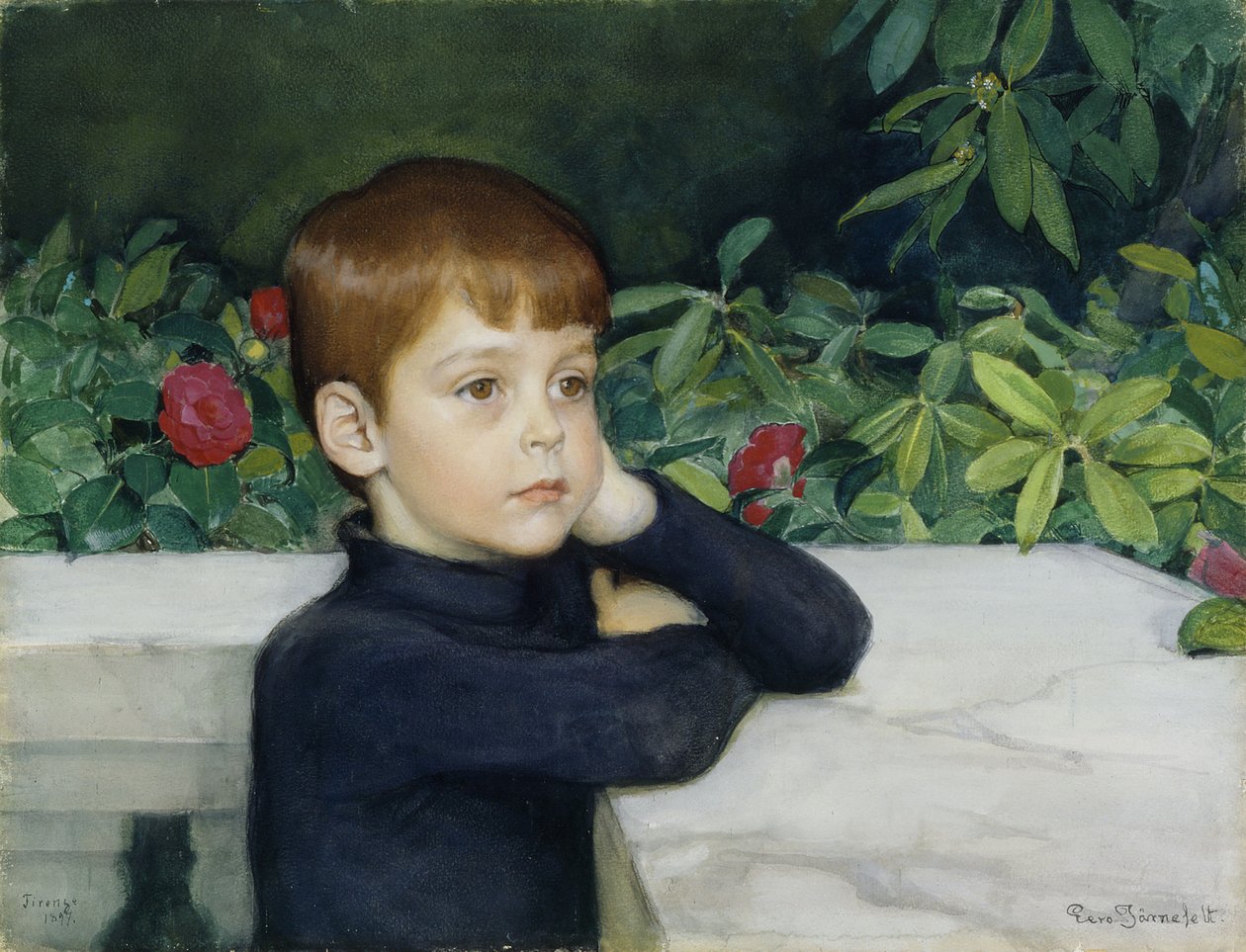 Porträtt av Artists Son (Heikki Järnefelt) av Eero Järnefelt