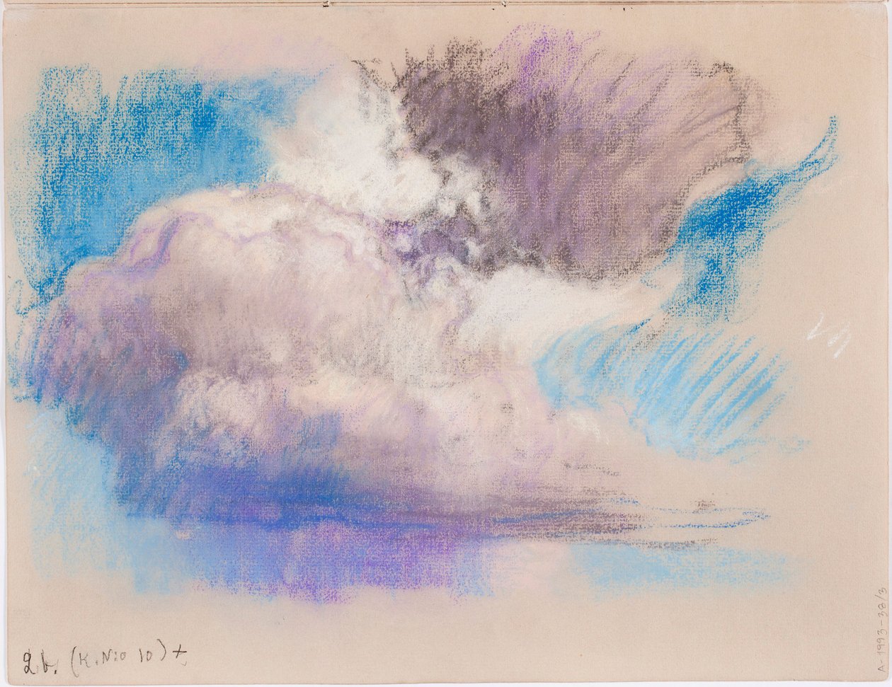 Wolken, Seite aus Järnefelts Skizzenbuch av Eero Järnefelt