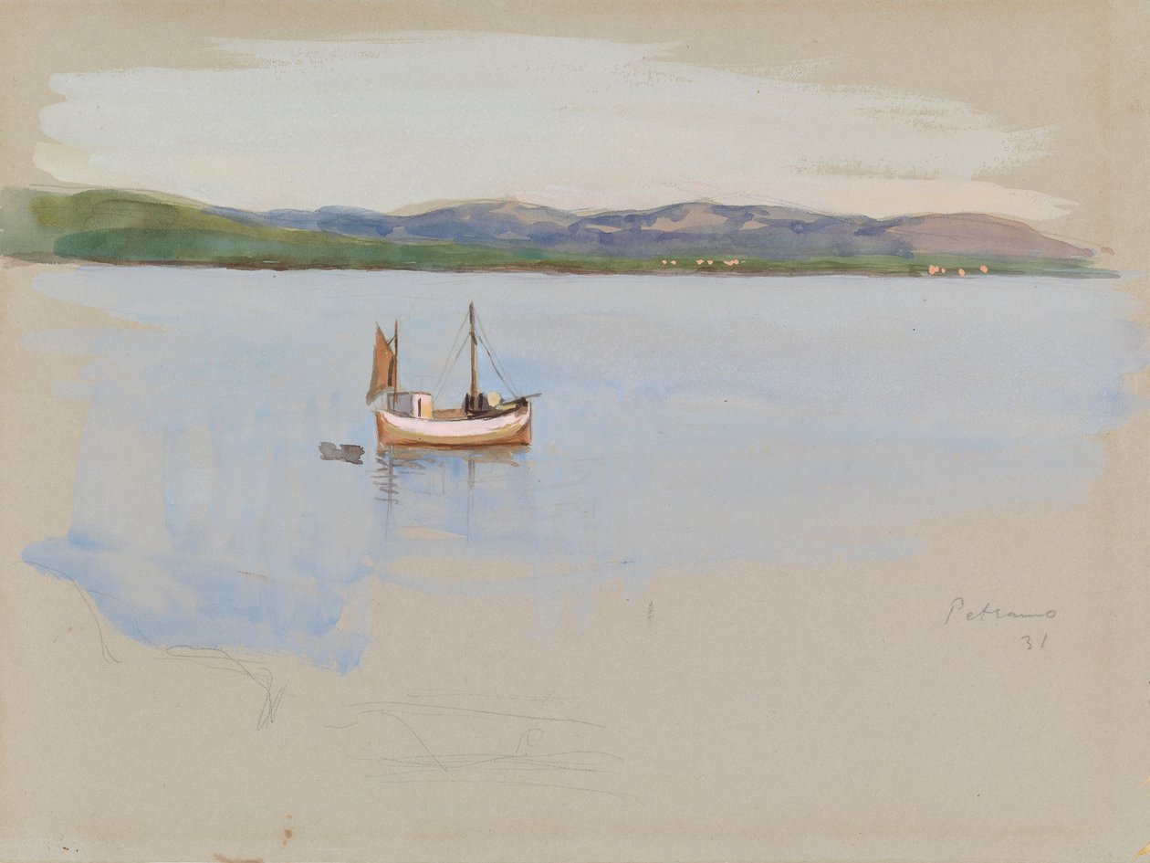 Fiskebåt av Eero Järnefelt