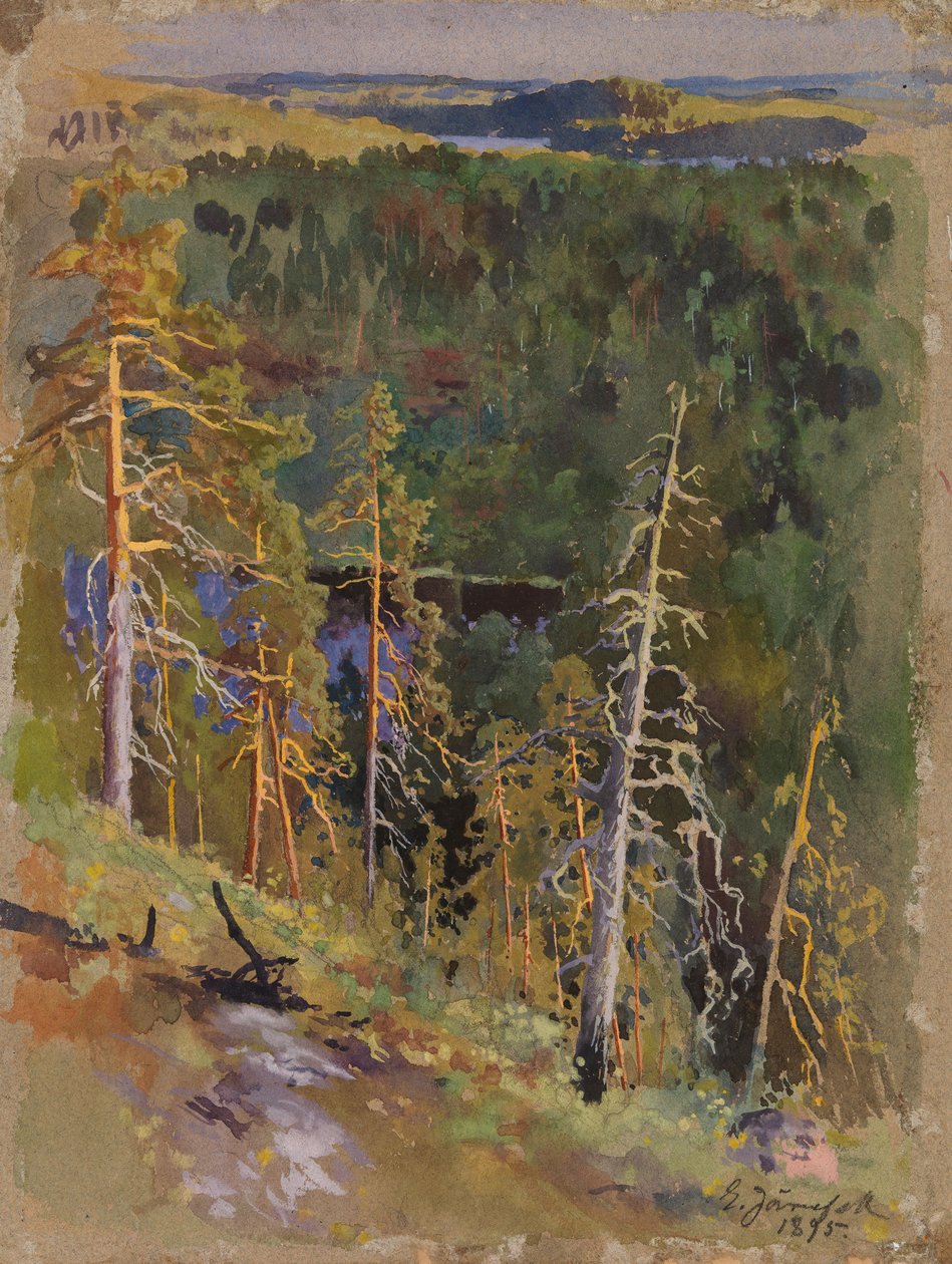 Skogslandskap av Eero Järnefelt