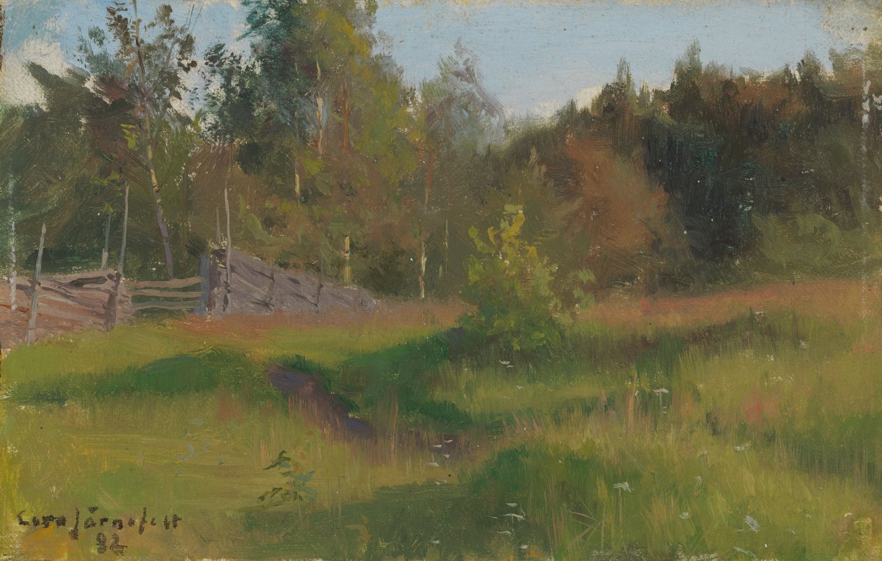 Äng och staket av Eero Järnefelt