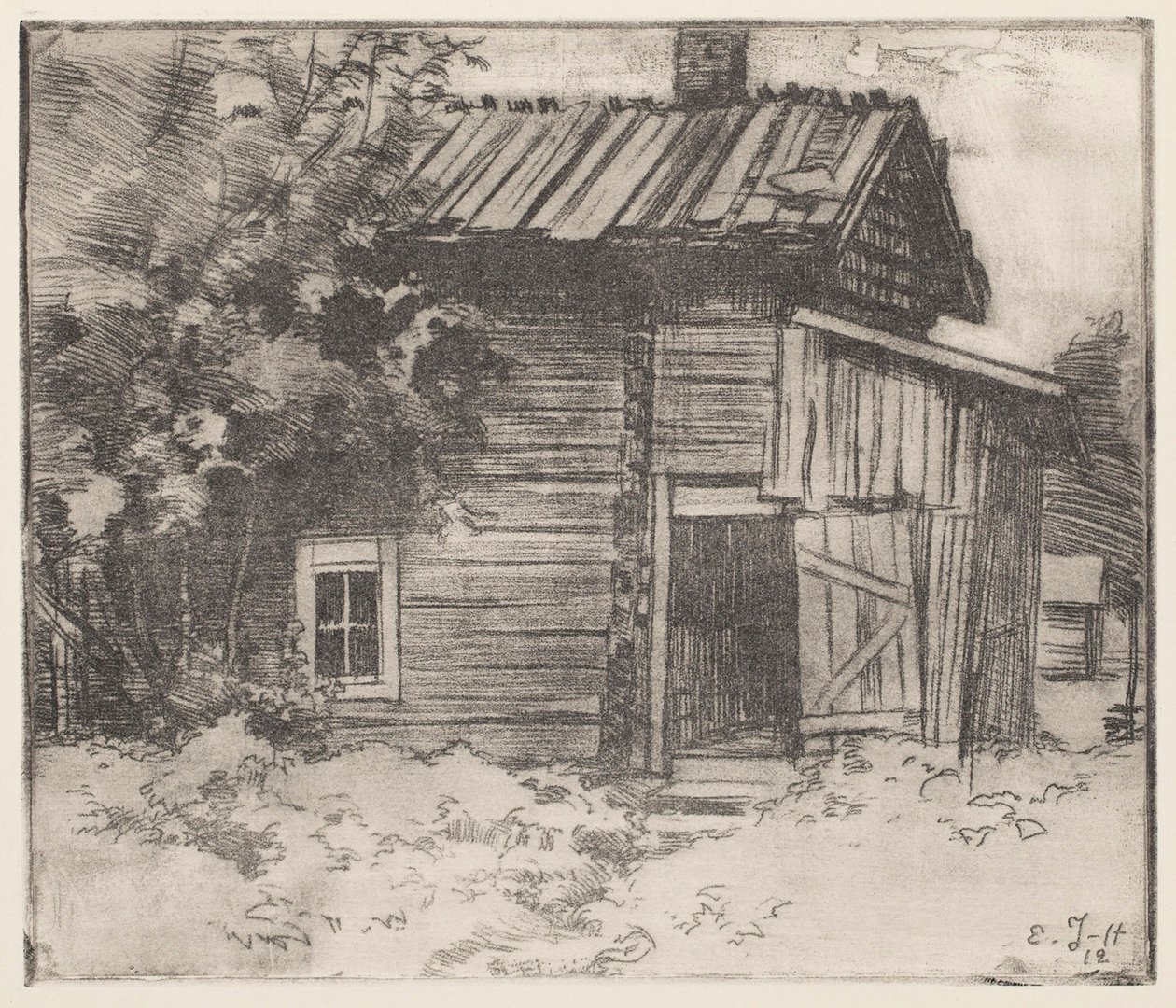 Gammal stuga av Eero Järnefelt