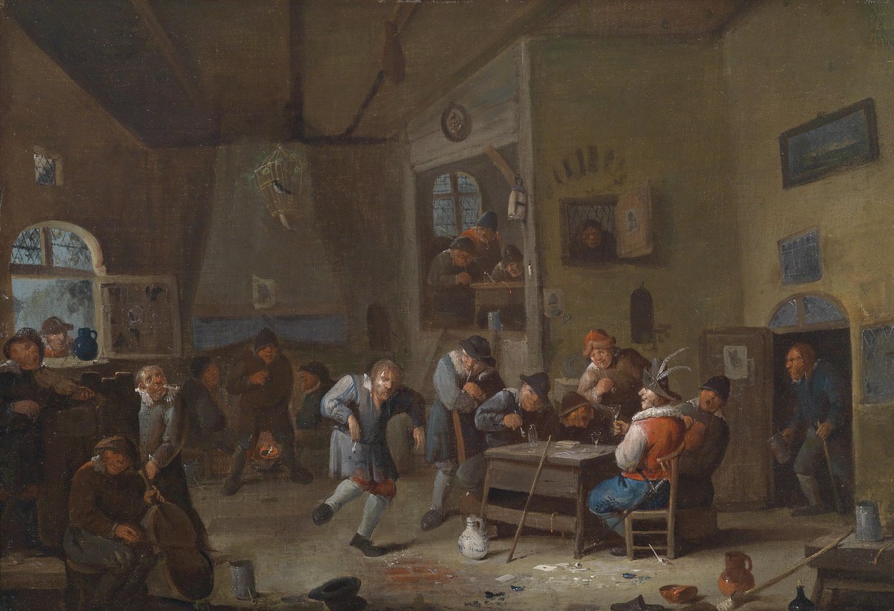 Wirtshausinterieur av Egbert van the Elder Heemskerk