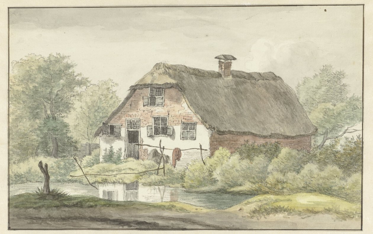 Halmtak bondgård av Egbert van Drielst