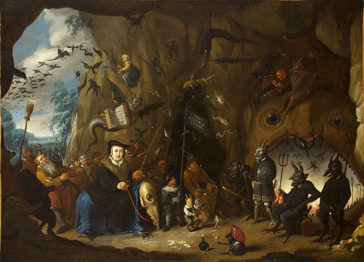 Luther i helvetet av Egbert van Heemskerk the Younger