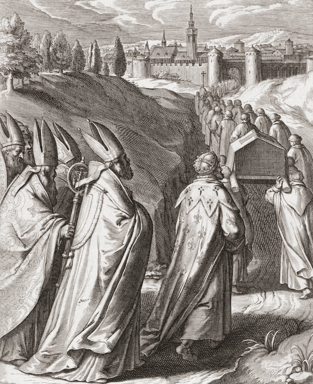 Begravningståget av St Thomas Aquinos av Egbert van Panderen
