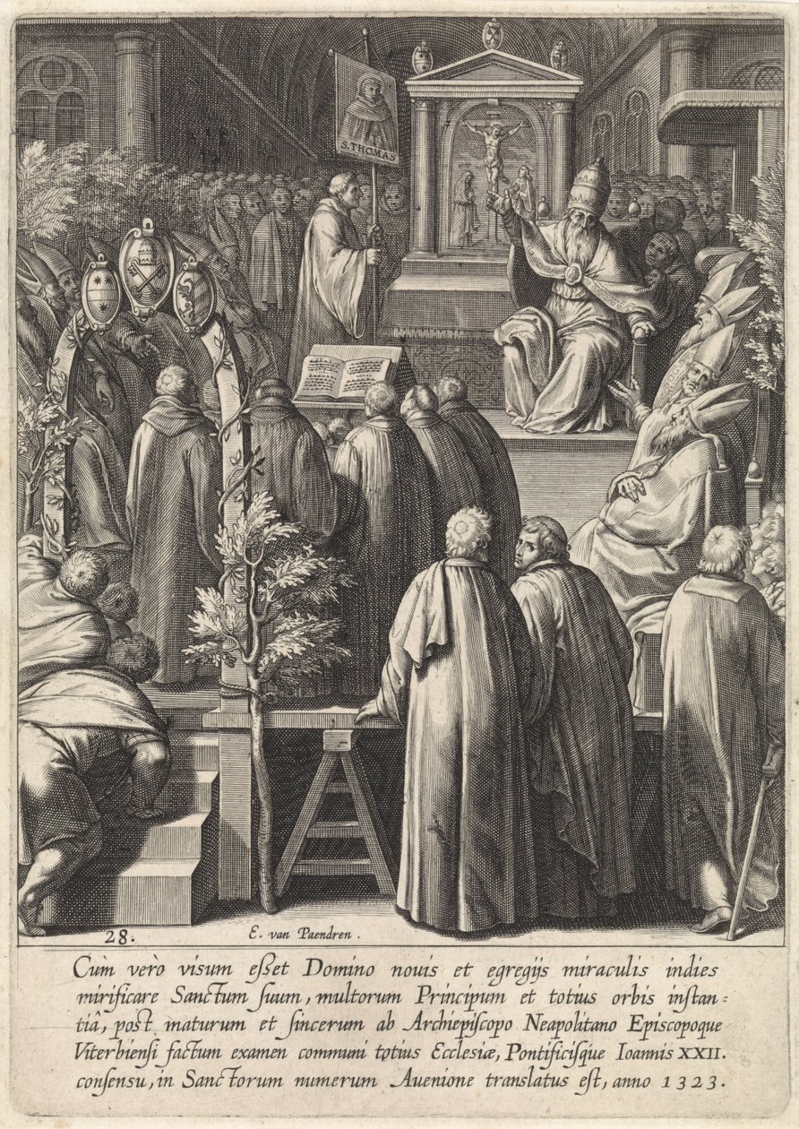 Kanonisering av Thomas av Aquino Life of Saint Thomas Aquinas (serietitel) av Egbert van Panderen