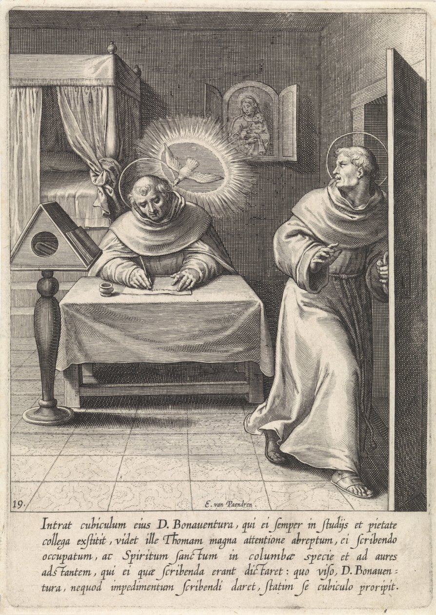 Thomas av Aquino och Bonaventura The Life of Saint Thomas Aquinas (serietitel) av Egbert van Panderen