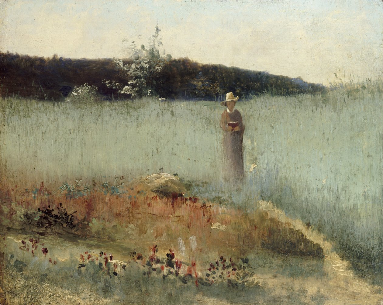 Rågfält, Barbizon, ca 1884 av Egerton Bush Coghill