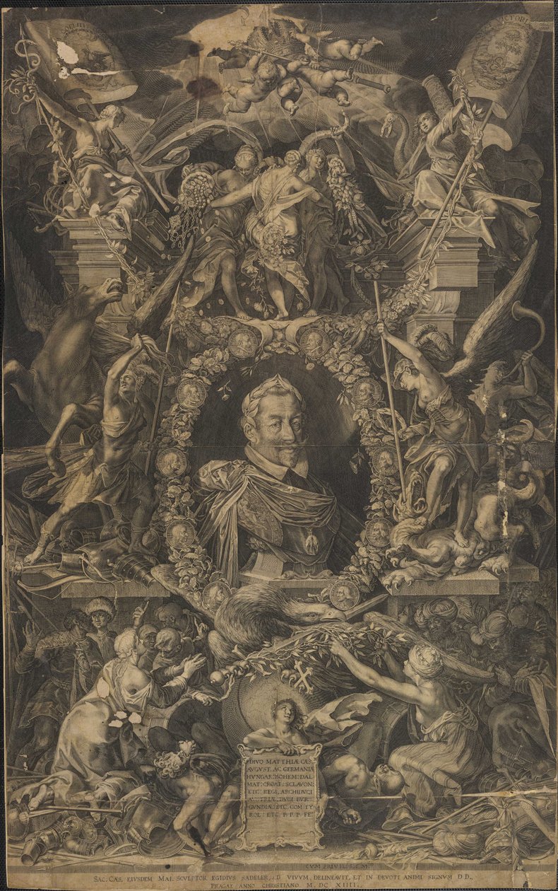 Emperor Matthias of Germany Divo Matthiae Caes August. Ac Germaniae av Aegidius Sadeler or Saedeler