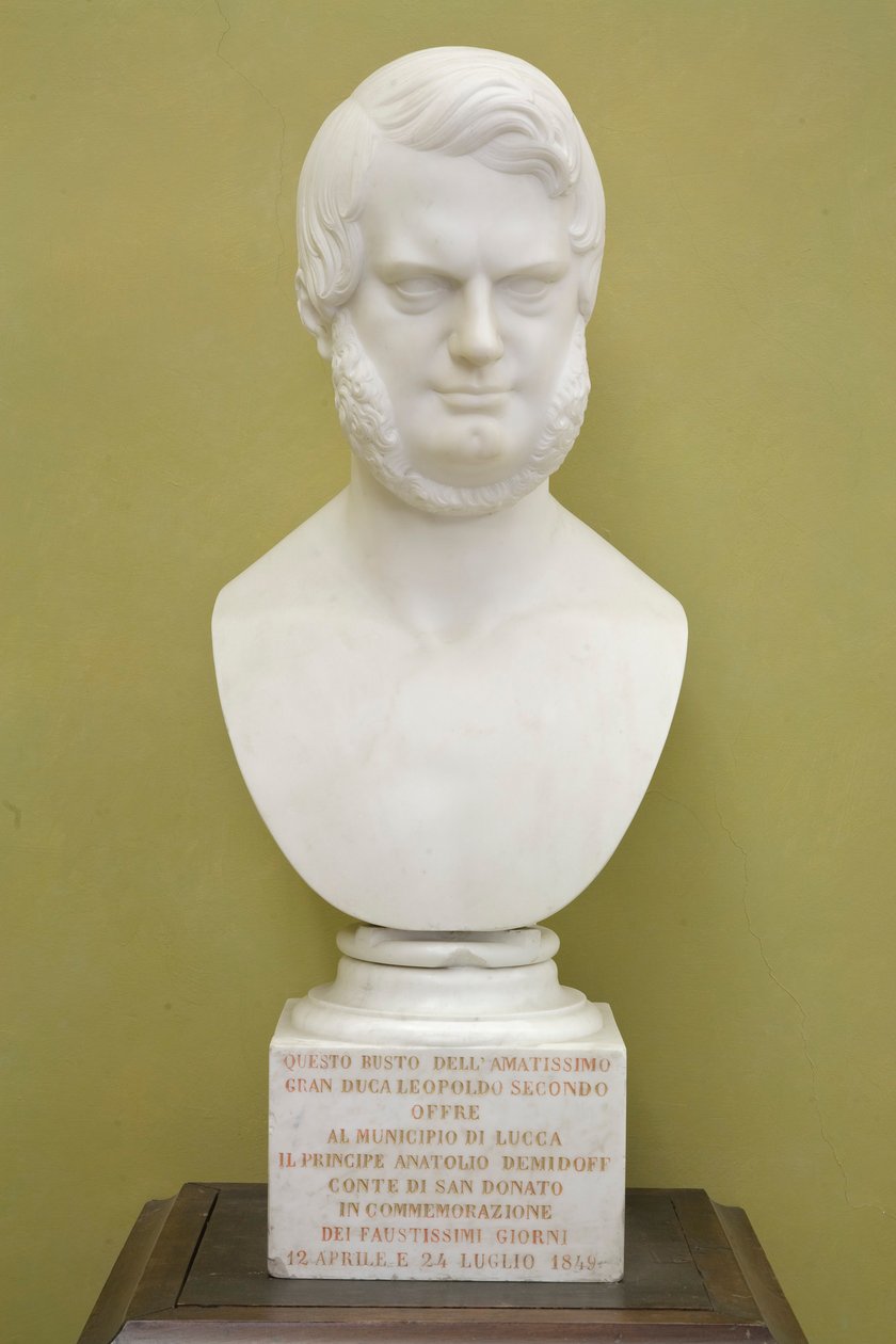 Byst av Leopold II i Toscana av Egisto Rossi