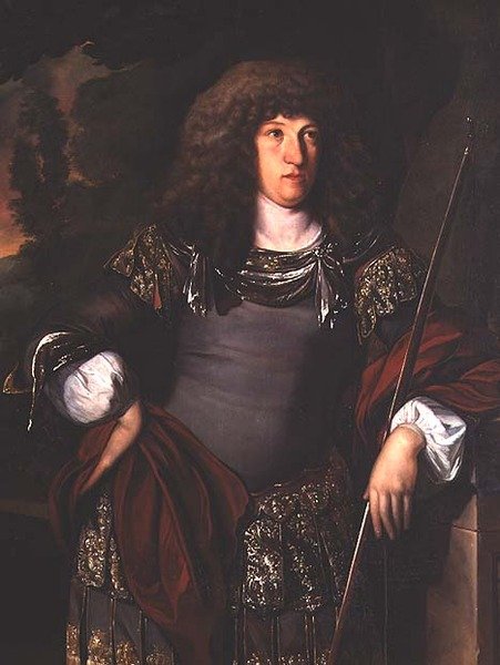 Porträtt av en gentleman som bär klassisk kostym (olja på duk) av Eglon Hendrick van der Neer