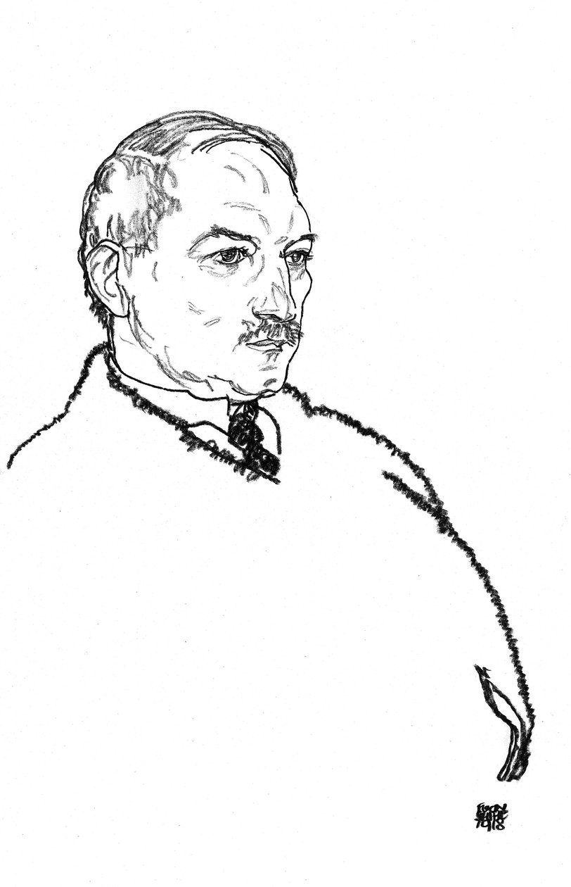  August Lederer  av Egon Schiele