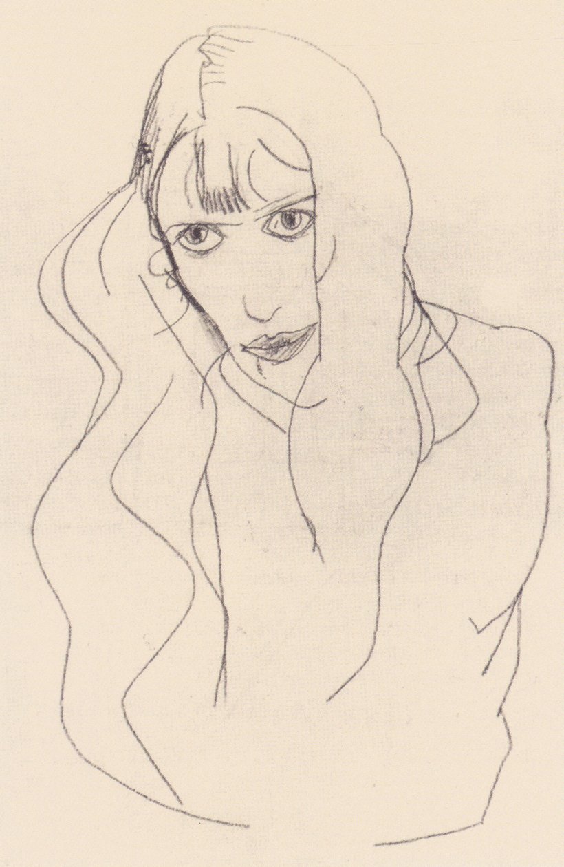 Frauenbildnis Wally av Egon Schiele