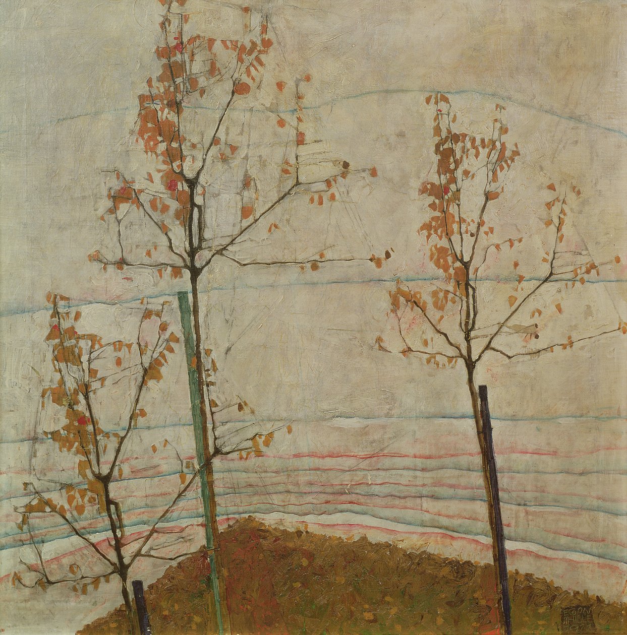 Höstträd, 1911 av Egon Schiele
