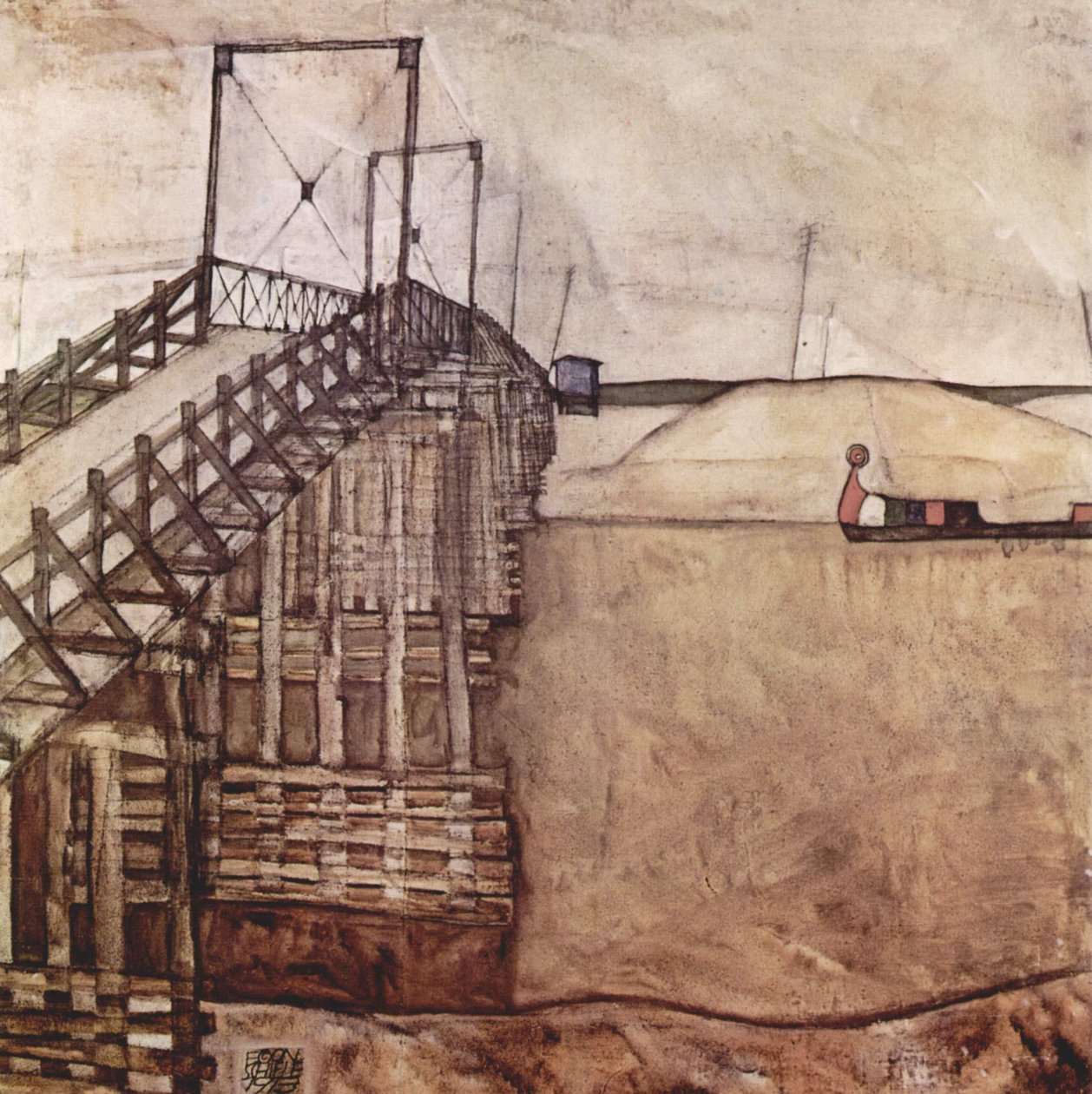 Die Brücke av Egon Schiele