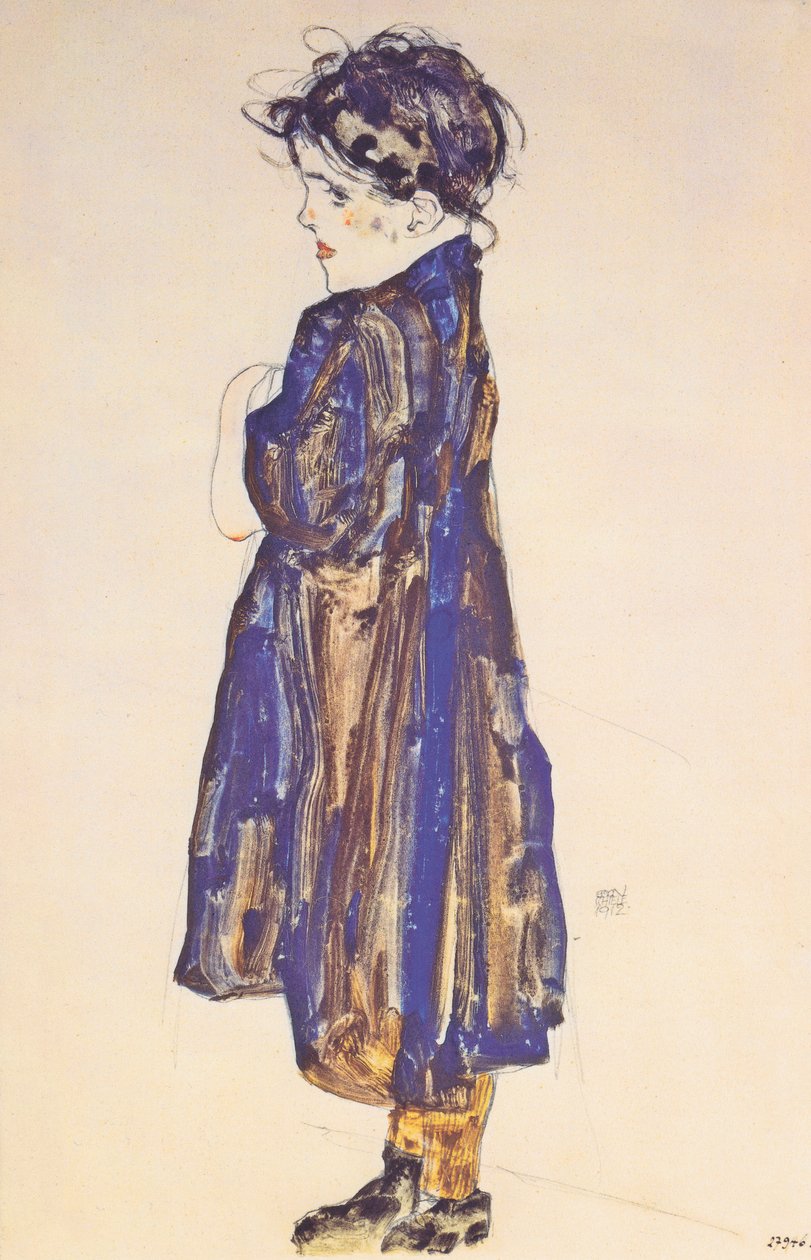 Ung tonårsflicka av Egon Schiele