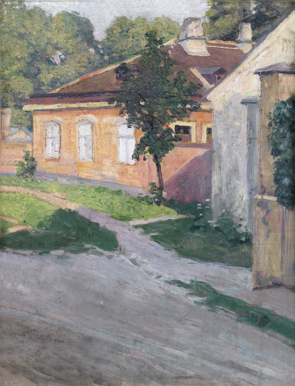Haus in Hütteldorf av Egon Schiele