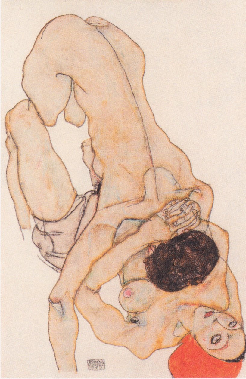 Lesbiska älskare av Egon Schiele