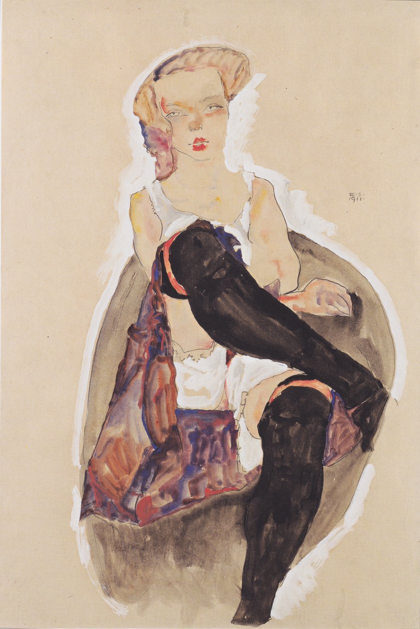 Korsade tjejer av Egon Schiele