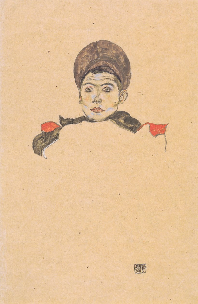 Rysk krigsfånge av Egon Schiele