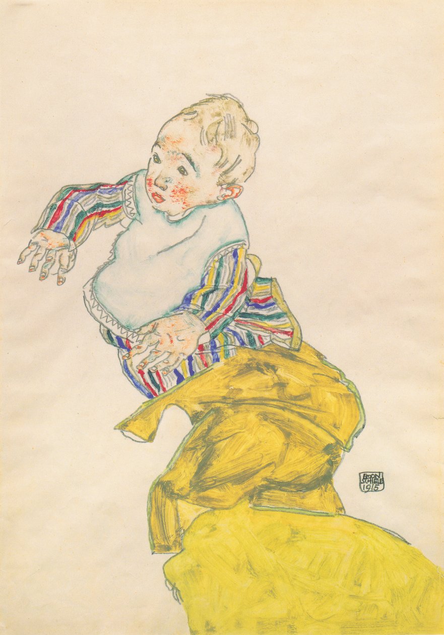 Schieles brorson, Anton Peschka av Egon Schiele