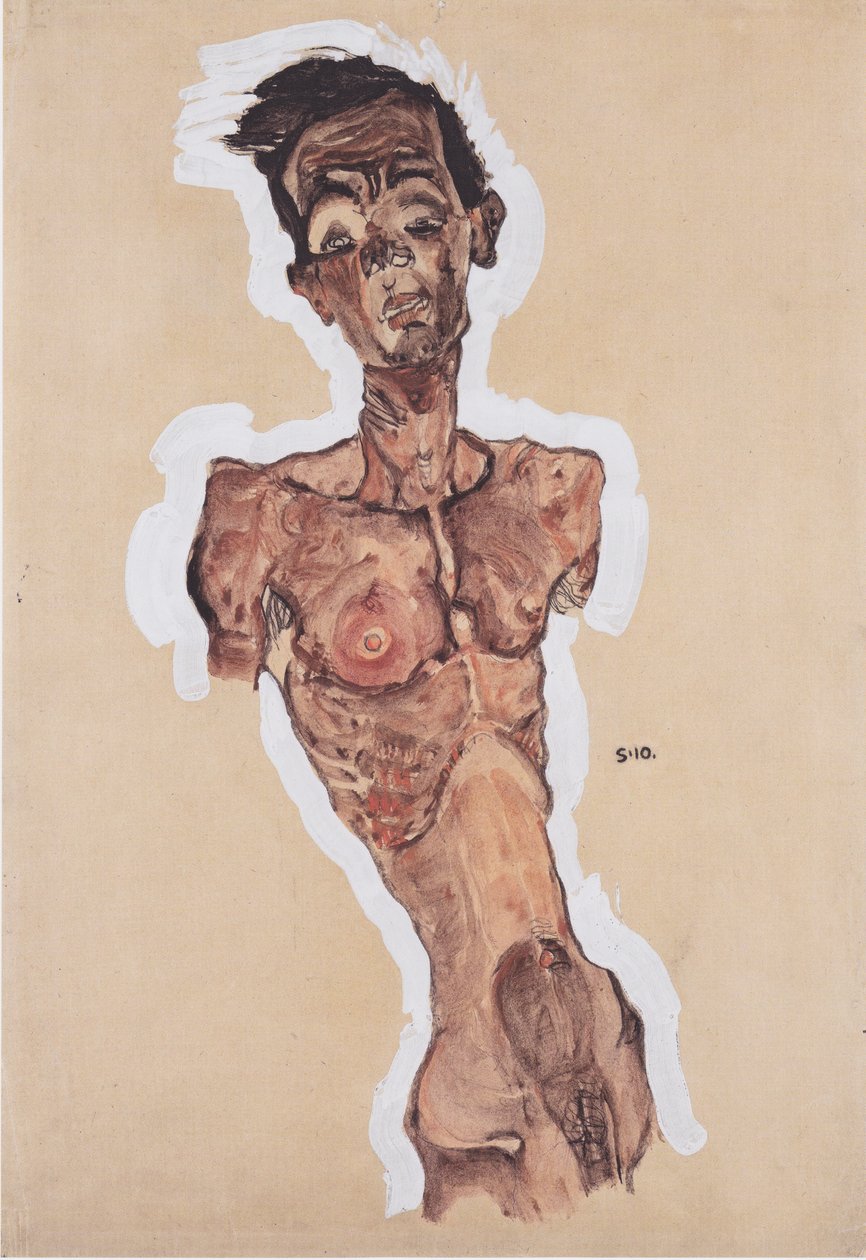 Självakt av Egon Schiele