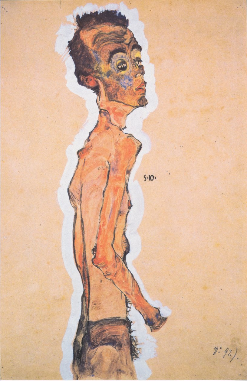 Självporträtt av Egon Schiele
