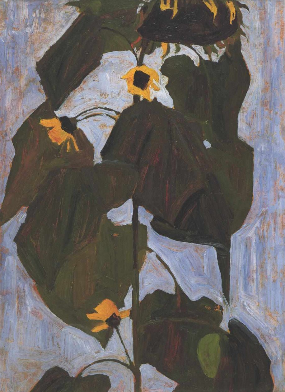 Sonnenblumen 2 av Egon Schiele