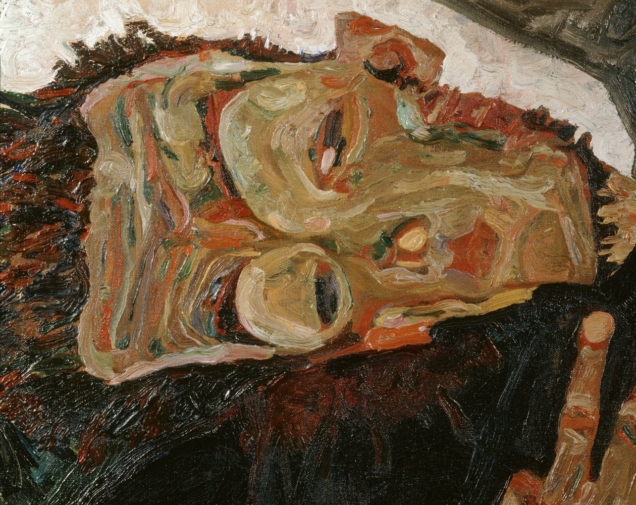Poeten (olja på duk) av Egon Schiele