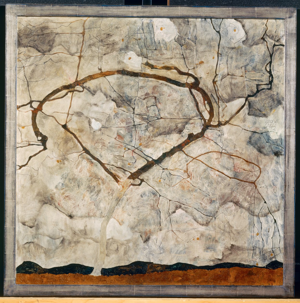 Höstträd i rörlig luft, Höstträd i ... av Egon Schiele