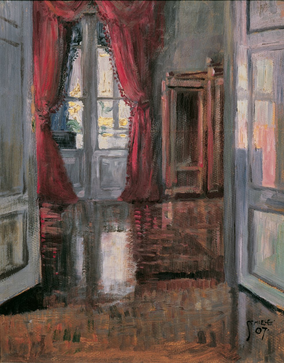 Interiör av Egon Schiele
