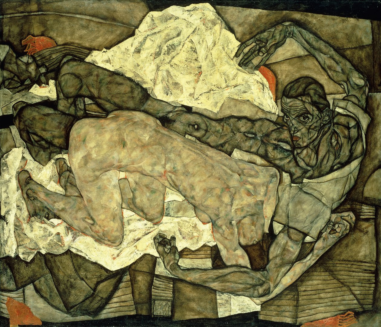 Älskare av Egon Schiele
