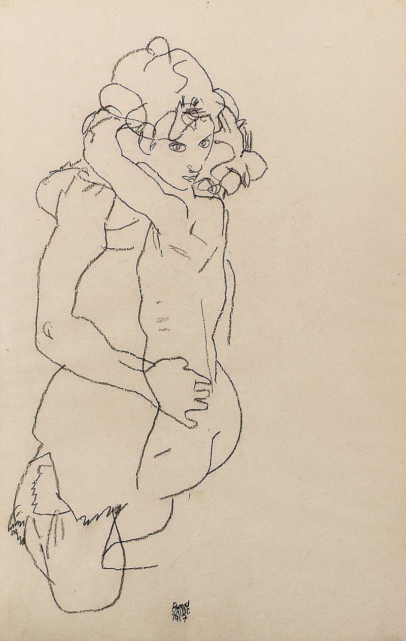 Mamma och barn av Egon Schiele