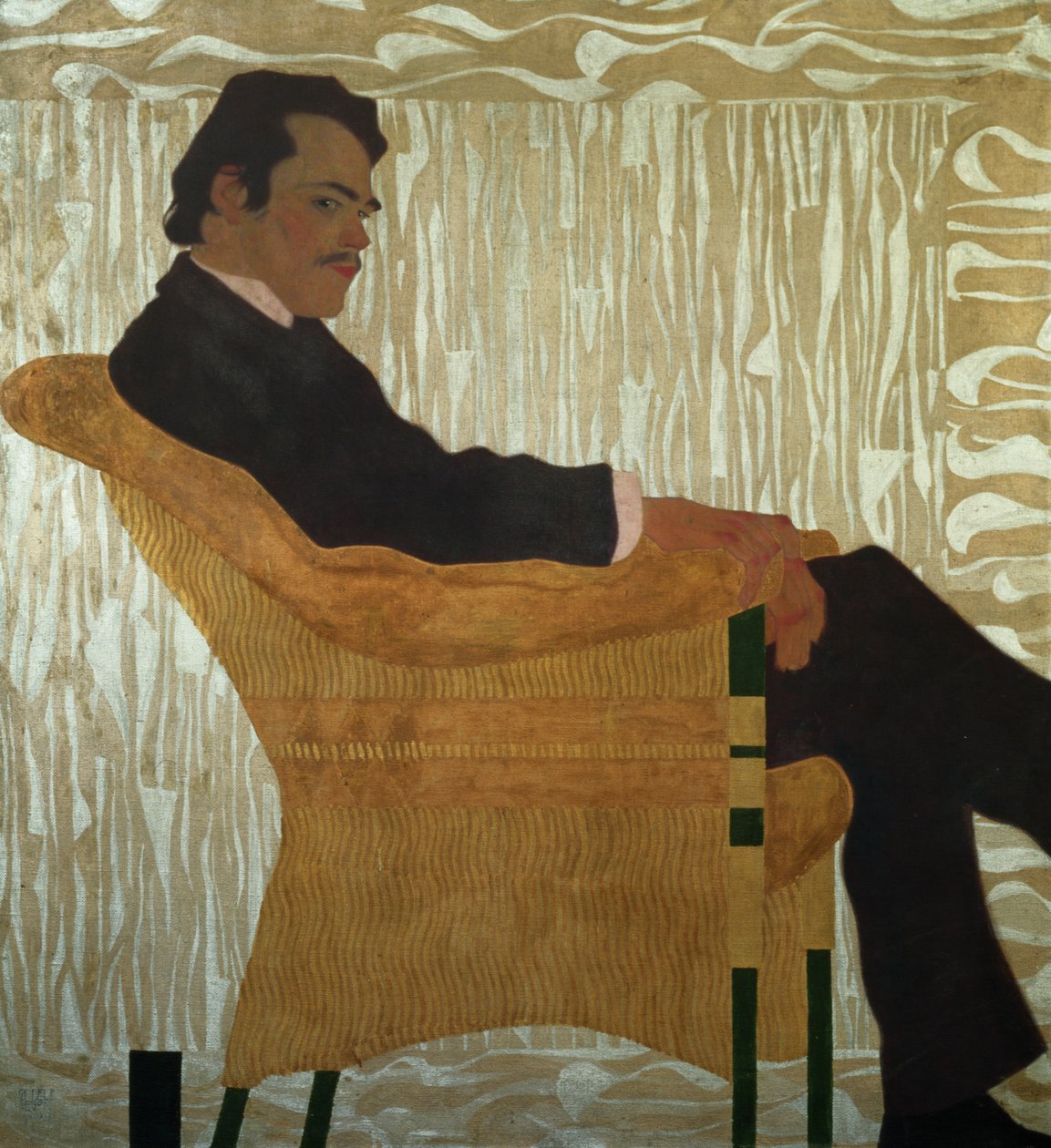 Porträtt av Hans Massmann av Egon Schiele