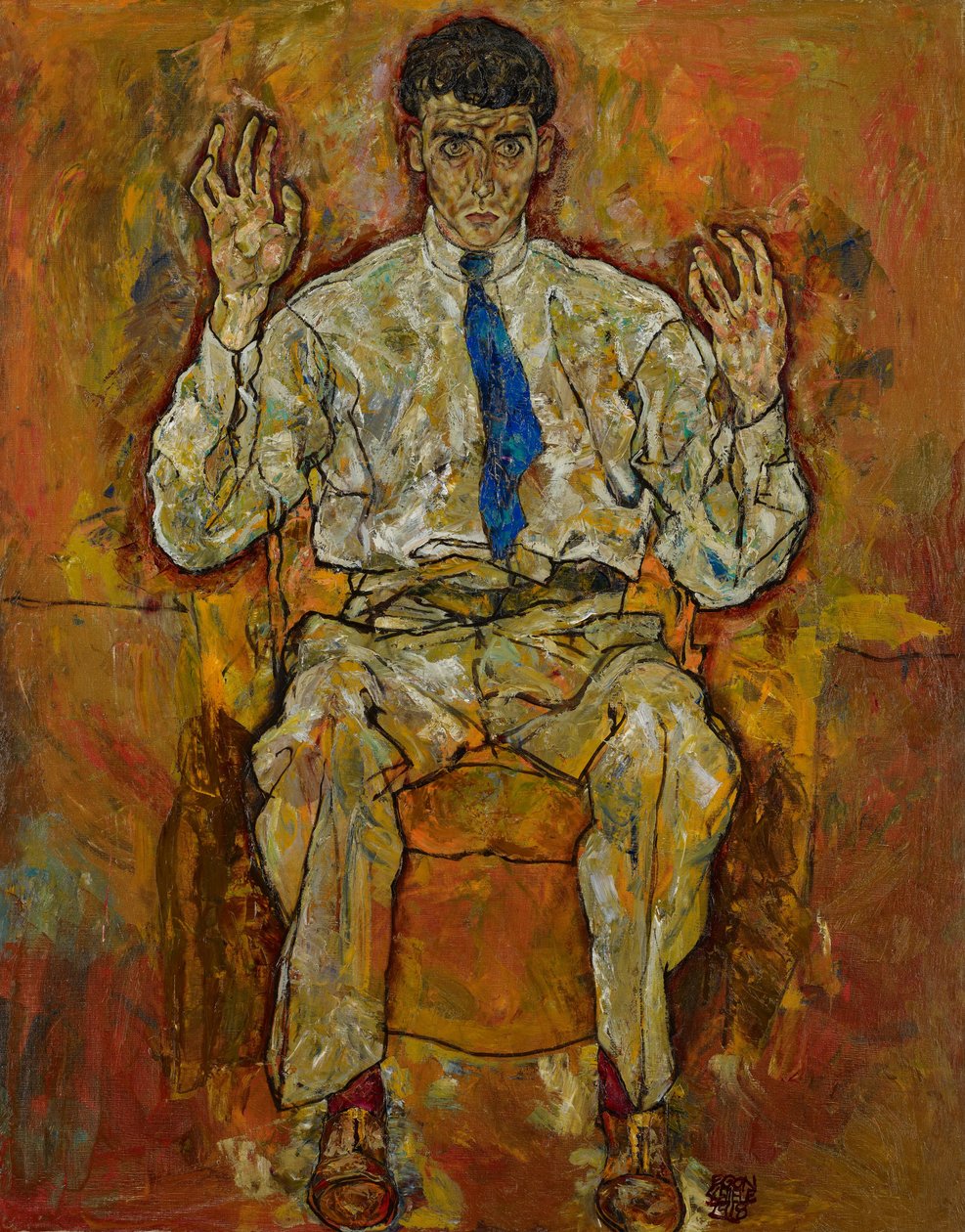 Porträtt av Paris av Gütersloh (1887-1973) av Egon Schiele