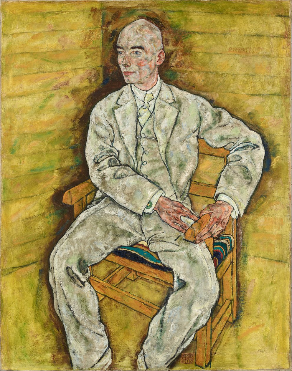 Porträtt av Victor Ritter von Bauer, 1918. av Egon Schiele