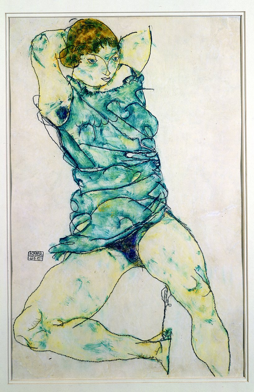 Liggande tjej av Egon Schiele
