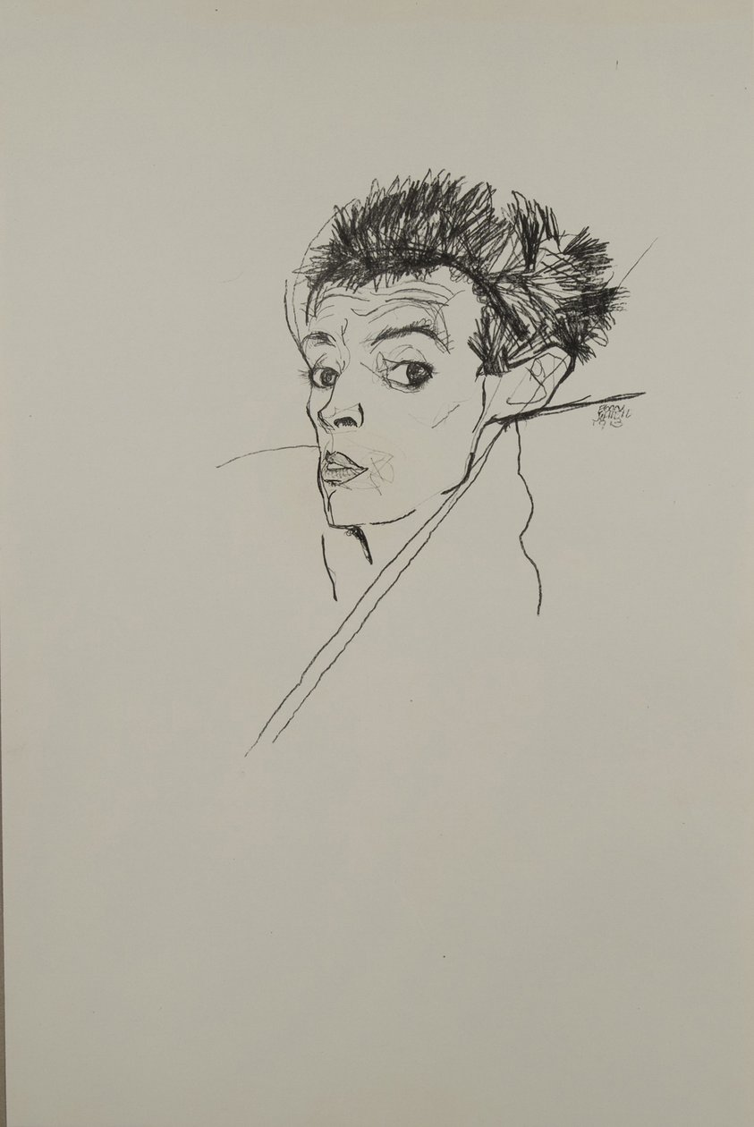 Självporträtt, 1913 av Egon Schiele
