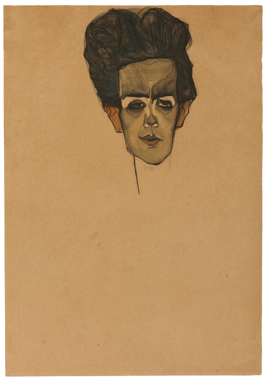 Självporträtt, 1910 av Egon Schiele