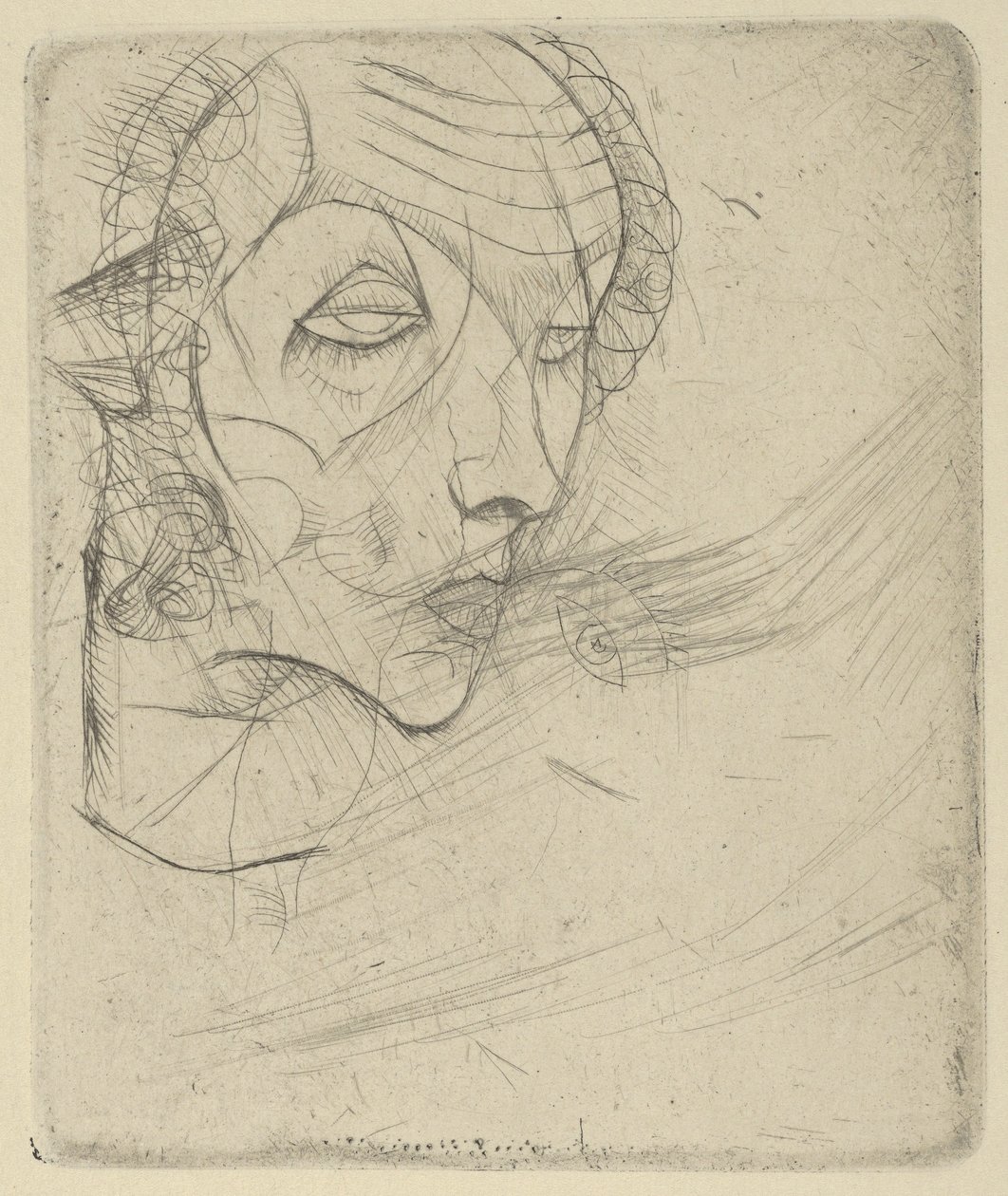Självporträtt, 1914 av Egon Schiele