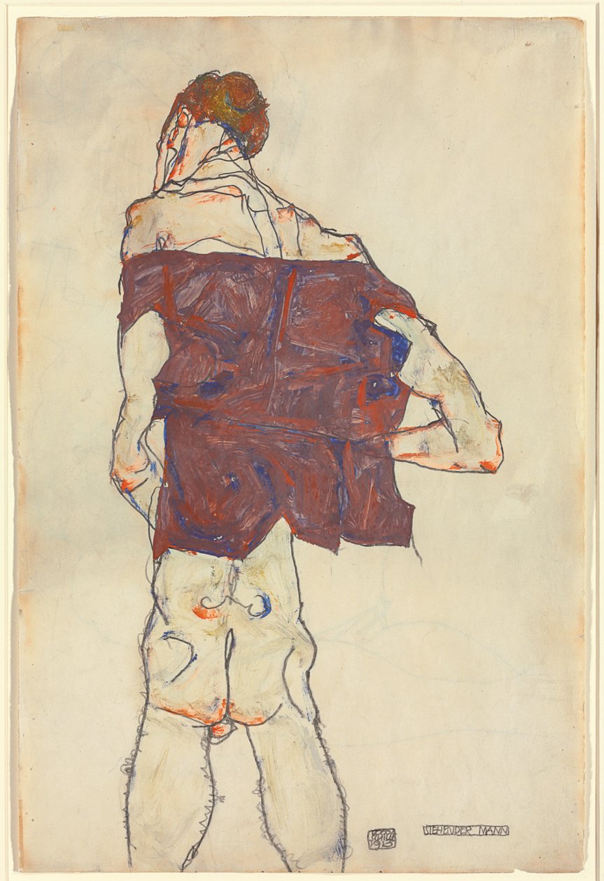 Stående man av Egon Schiele