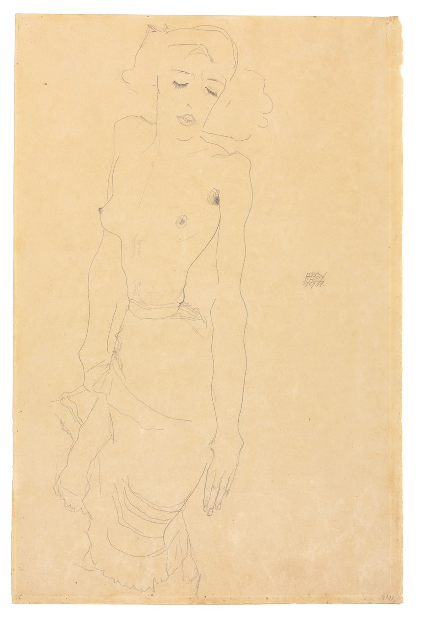 Stående kvinna, 1911 av Egon Schiele