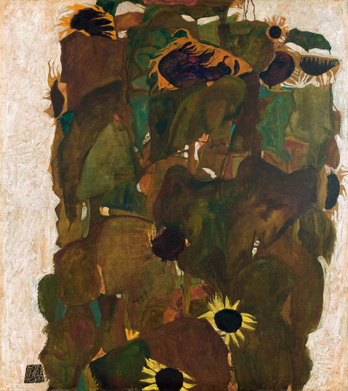 Solrosor I, 1911. av Egon Schiele