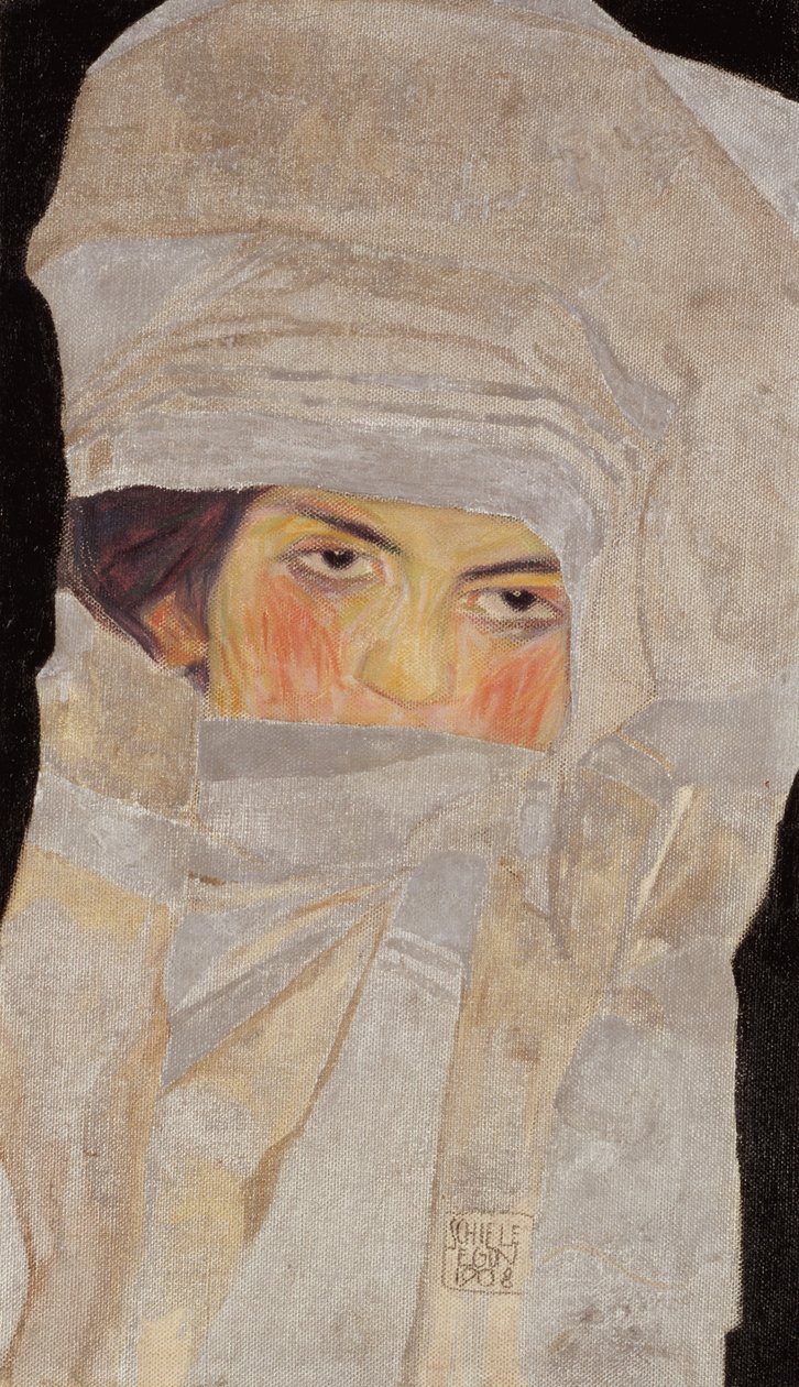 Konstnärens syster, Melanie, 1908 av Egon Schiele