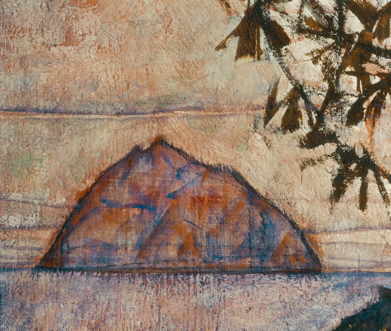 Versinkende Sonne (olja på duk) av Egon Schiele