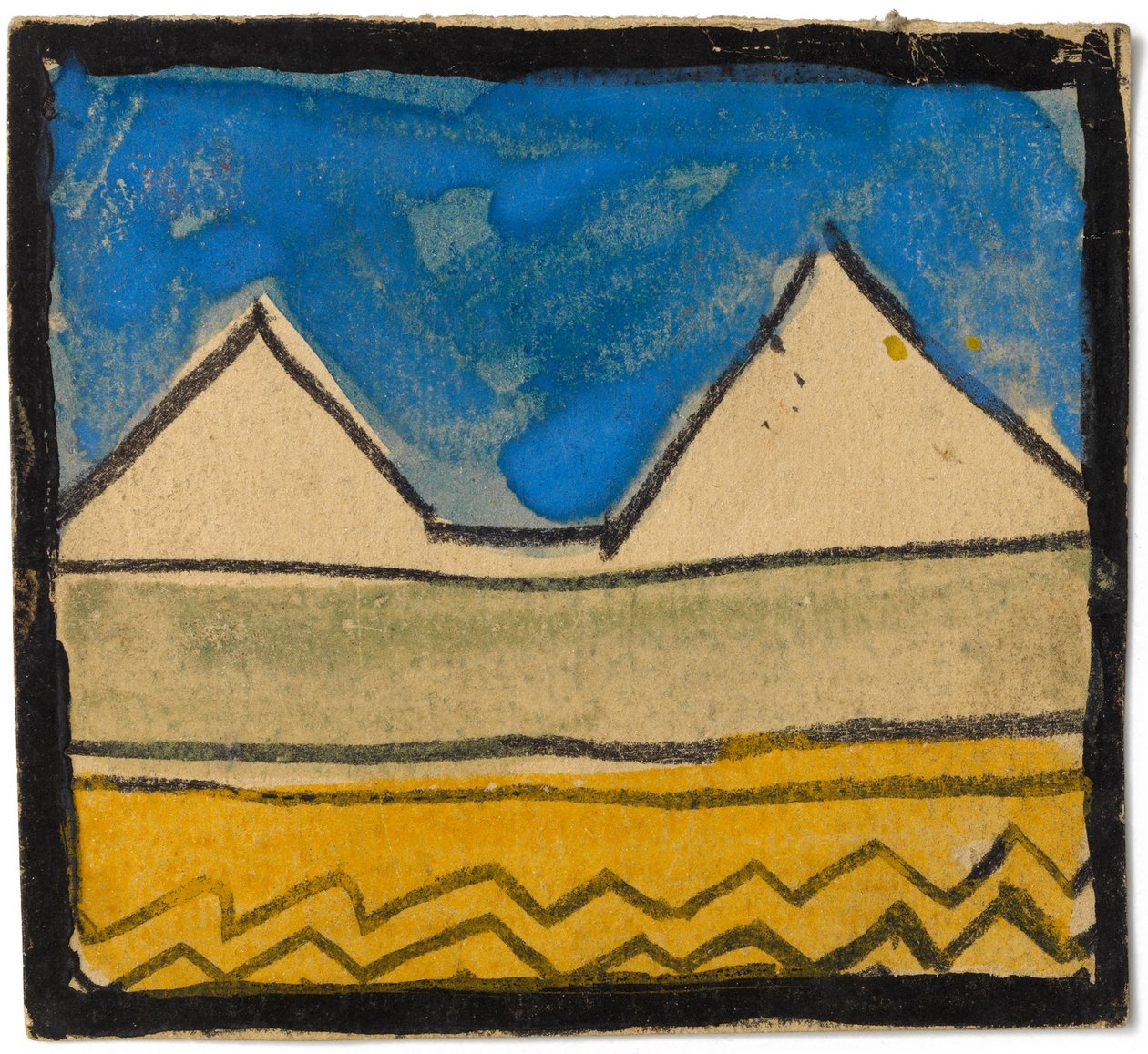 Väggdekorationsdesign, 1918 av Egon Schiele