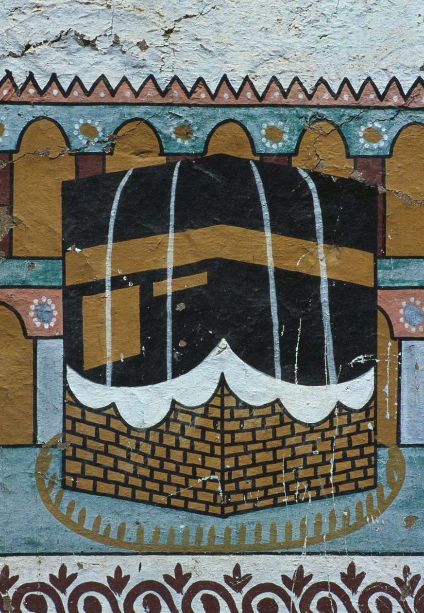 Målad vägg som föreställer Kaaba-kamelen (väggmålning) av Egyptian