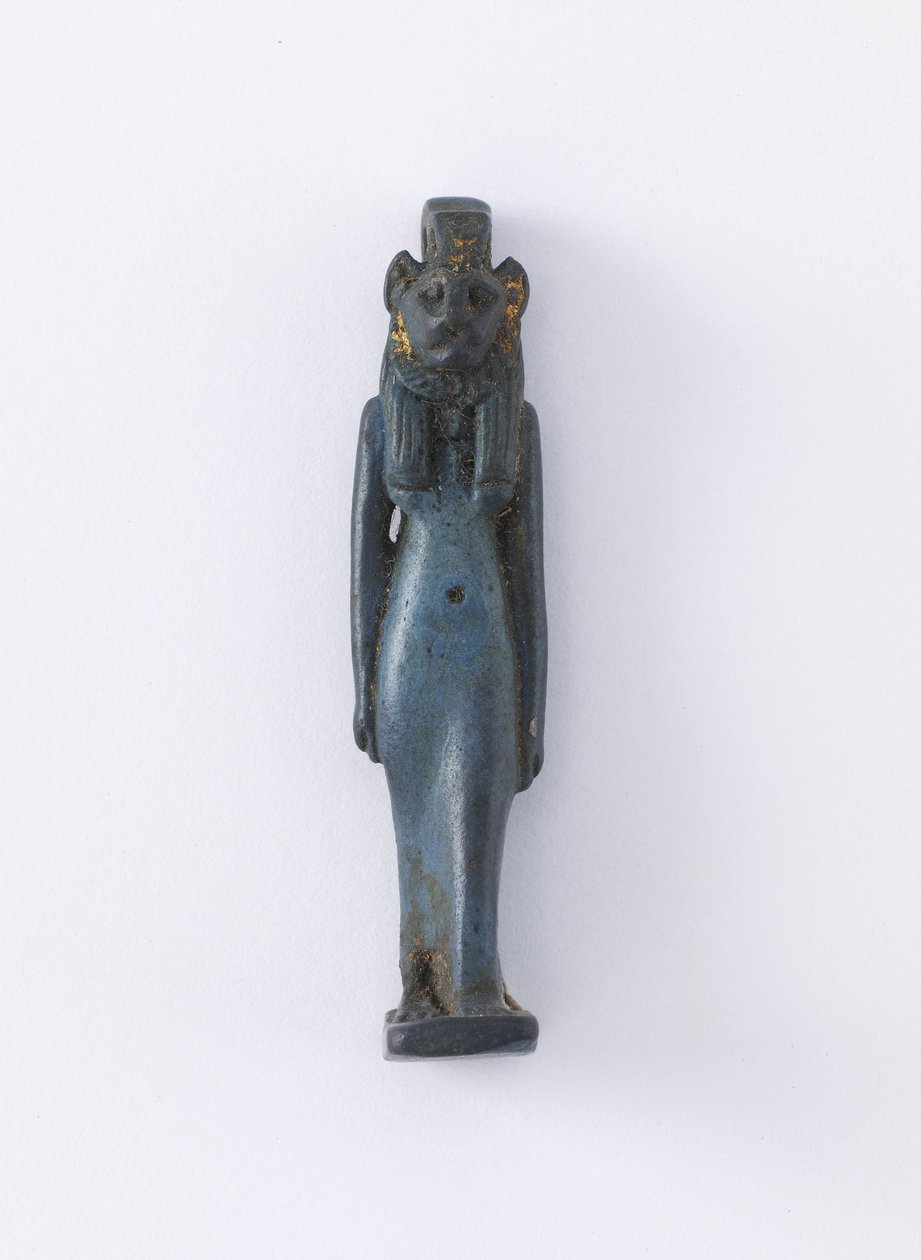 Stående figur av Sakhmet (reproduktion) (fajans) av Egyptian